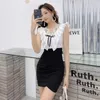 Letni styl Koreański Wzburzyć V Collar Nieregularność Wrap pośladki Moda Cienka Sexy Spódnica Office Party Dla Kobiet Sukienek 210602