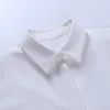 Qnpqyx nieuwe nieuwigheid tops sexy blouses knippen kant knop omhoog wit shirt vrouwen mode kleding mouwloze oversized shirts