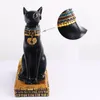 Żywica Egipski Kot Bóg Wino Stojak Wino Praktyczny Rzeźba Stojak Home Dekoracja Wnętrze Rzemiosła Prezent Boże Narodzenie