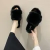 Plush slippers autumn and winter lovely soft bottom home quiet comfortable massage cotton drag manufacturers direct sales