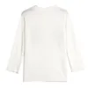 フランスの長袖の袖ホワイトエミールカーディガン花刺繍女性のセーターヴィンテージシングルブレストボタンニット210429