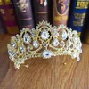 Tiaras Vintage europeas, joyería nupcial, quinceañera, coronas de cristal con diamantes de imitación, accesorios para el cabello de boda para desfile, novias