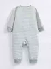 Baby 3pcs Cartoon Graphic Striped Button Front Jumpsuit SHE