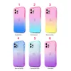 Dual Color Transparent TPU Phone Case dla iPhone 12 11 Pro Max XS XR 7 8 PLUS