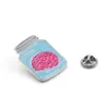 Entier 10 PCS/LOT cerveau broche Badge médecin neurologie cadeau rose émail broches métal bijoux à la mode mignon broches pour les femmes