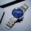 Wristwatches Mens Fashion Mechanical Watches Business Automatic Wristwatch Stainless Steel Luminous Designer Clock Reojes De Hombre 2021