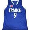 Nikivip Tony Parker #9 France National Team Retro Basketball Jersey heren genaaid op maat elke nummernaam Jerseys