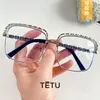 Gafas de sol para hombres y mujeres con montura grande, decoración de cadena Phnom Penh, montura de gafas de tendencia personalizada