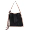 Shoulder Bags Large-Capacity Women's Autumn All- Pleated One-Shoulder Handbag Design Bucket Bag