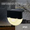 Solar Deck Light Outdoor Waterproof LED Fence Lights Street Lamp for Patio Stairs Yard Garden Step Lighting