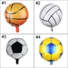 Party Decoration Football Baseball Aluminium Film Sport Ballong Basketboll Volleyboll Ballonger Barnleksaker