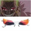 Jeden kawałek Donquixote Doflamingo Cosplay Okulary Anime PCV Okulary Zabawne Boże Narodzenie Prezent Y0913