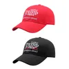 Donald Trump 2024 Black Cotton Cap Broderad Baseball Hat med justerbar rem Förvara Amerika Great Banner