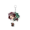 5pcs / 세트 CX 애니메이션 Demon Slayer Kimetsu No Yaiba Keychain Kamado Tanjirou Kamado-Nezuko Tomioka Giyuu 아크릴 열쇠 고리 귀여운 재미있는 만화