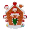 Pendentif de noël en famille, ornement DIY, cadeau de décoration d'arbre de noël, pendentifs suspendus en forme d'élan