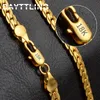 2022 NUEVO S925 Gold / Silver22 / 18/120 / 24 pulgadas Collar de cadena lateral para mujeres Regalos de joyería de moda