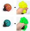 6 cm bunte Mesh Squishy Grape Anti-Stress-Bälle Squeeze Toys Dekompression Angst Entlüften Geschenk für Kinder FA20