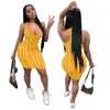 Bulk Sexy Womens Jurken Mouwloze Bodycon Mini Dress Boven Knie One Stuk Set Party Avond Clubdress Fashion Summer Backless Women Clothes 6601