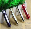 Mini Shell Electornic USB Lighters Rechargeable cylinder Round Flameless Metal Cigarette Smoke Lighter 4 colors can choose