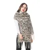 New Winter Scarf Leopard Pattern Thicken Warm Women Shawl 2021 All Match Tassel 4 Colors Female Scarf