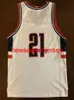 100% sömda UConn Connecticut Huskies Ricky Moore baskettröja Mens Women Youth Syched Custom Number Name Jerseys XS-6XL