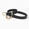 Leather Female Belt New Creative Pin Buckle Inlaid Metal Chain Belt Ladies Fashion Jeans Decorative Belt for Women 2022 New G220301