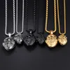 (23mm*35mm) Open Anatomical Organ Heart Pendant Men Stainless Steel Urn Memorial Locket Necklace Chain 21.6 inch Black silver gold