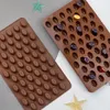 New Arrival Silicone 55 Cavity Mini Mould Coffee Beans Chocolate Sugar Candy Mold Mould Cake Decor by sea JJB14337