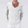 Plus Size 3XL Tunic Mens Shirt Soft Solid Color Linen Basic Casual Long Sleeve V-Neck Shirts Men Summer Spring Loose Tops 210716