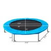 45inch mini trampolin utomhusutrustning barn män kvinnor underhållning övning fitness setup diy USA lager A44