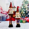 Poupées de Noël de grande taille Rétractable Père Noël Bonhomme de neige Garçon Fille Jouets Figurines de Noël Cadeau de Noël pour enfant Ornements d'arbre de Noël 211104