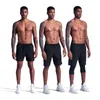 Gymkläder som kör Fitness Pants Professional Equipment Training and Training Men's Dreatable Quick Torking Stretch Fabric Shorts 07JW537