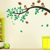 cartoon birds tree animals wall art decals for living room bedroom home decoration stickers removable diy vinyl 210420