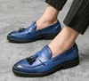 Klassisk affärssamman sommarhalt loafers äkta läderskor handmålade munk remmar klänning sko bröllop fest designer herrar skor