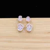 Boucles d'oreilles suspendues de Dubaï 18 Karat, Boucles d'oreilles à bijoux à glands d'or rose pour une fête de mariage élégante et belle dame d'accesso