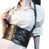 Mode Leder Frauen Brust Harness Gürtel Goth Bh Harness Strap Hosenträger Punk Korsett Breite Taille Gürtel Femme Körper Gürtel Q0625