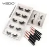 Wholesale Magnetic Eyelashes 3D 3/20/50/100 PCS Natural Volume Mink Lashes Waterproof Liquid Eyeliner In Bulk Makeup Tools False