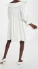 Vit miniklänning för kvinnor Elegant V-Neck Wrist Butterfly Sleeve Designad A-Line Party Dress Casual Loose Soft Dress Summer 210630