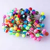 10-50pcs Acrilico Tongue Piercing Anello Bilanciere Stud Capezzolo Anelli Cartilagine Dell'orecchio Trago Bar Acciaio Inossidabile Donne Monili Del Corpo 14G