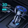 Chargeur de voiture USB 4 ports 48W rapide 7A Mini charge rapide pour iPhone 13 12 adaptateur de Charge de téléphone portable Xiaomi Huawei dans la voiture