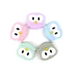 3pc / lot 아기 Teether Pacifier 클립 체인 비즈 진주 실리콘 젖니트 장난감 식품 학년 미니 실리콘 Teether 2509 Q2