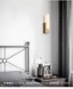 Lampada da parete Luci a LED in marmo Base in metallo Corridoio da salotto Montaggio superficiale Loft Decor Room Light Fixtures