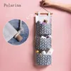 Storage Bags Polarina Fashionable Washable Hanging Bag Organizer With 3 Pocket And Key Hook