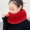 Zima Faux Rabbit Fur Protect Cervical kręgosłupa Ciepły Szalik Koreański Kobiety Zagęścić Pluszowe Kolarstwo Neck Guard Fałszywy Kołnierz Snood Q17 H0923
