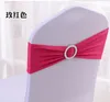 Spandex Lycra Wedding Stoel Cover Sash Bands Party Supplies Verjaardagsstoel Buckle Sashe Decoratie Kleuren beschikbaar