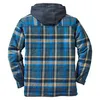 Vinter Män Jackor Plaid Coat Male Warm Parkas Hooded Windbreaker Outwear Övergripande Kläder Tillfälligt Lös Sport Jacka LX077 211126