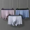 Boxer da uomo Intimo lavorato a maglia Morbida ventilazione confortevole Cueca Mutandine da uomo Mutande da uomo Filo di cotone Mutande da uomo 210527