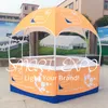 Bärbar Outdoor Advertision Display Trade Show Hexagonal Dome Tent Booth Med Custom Full Color Printing Graphics