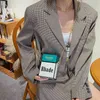 ショルダーバッグクリエイティブボックス女性デザイナーシガレットケース形状クロスボディバッグ女性面白いハンドバッグと財布チェーン女性 1115