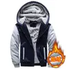Men Autumn and Winter Outdoor Warm Fleece Casual Hooded Jacket Fashion Jacket Men Parka Thick Cotton Classic Jacket 5Xl 211029